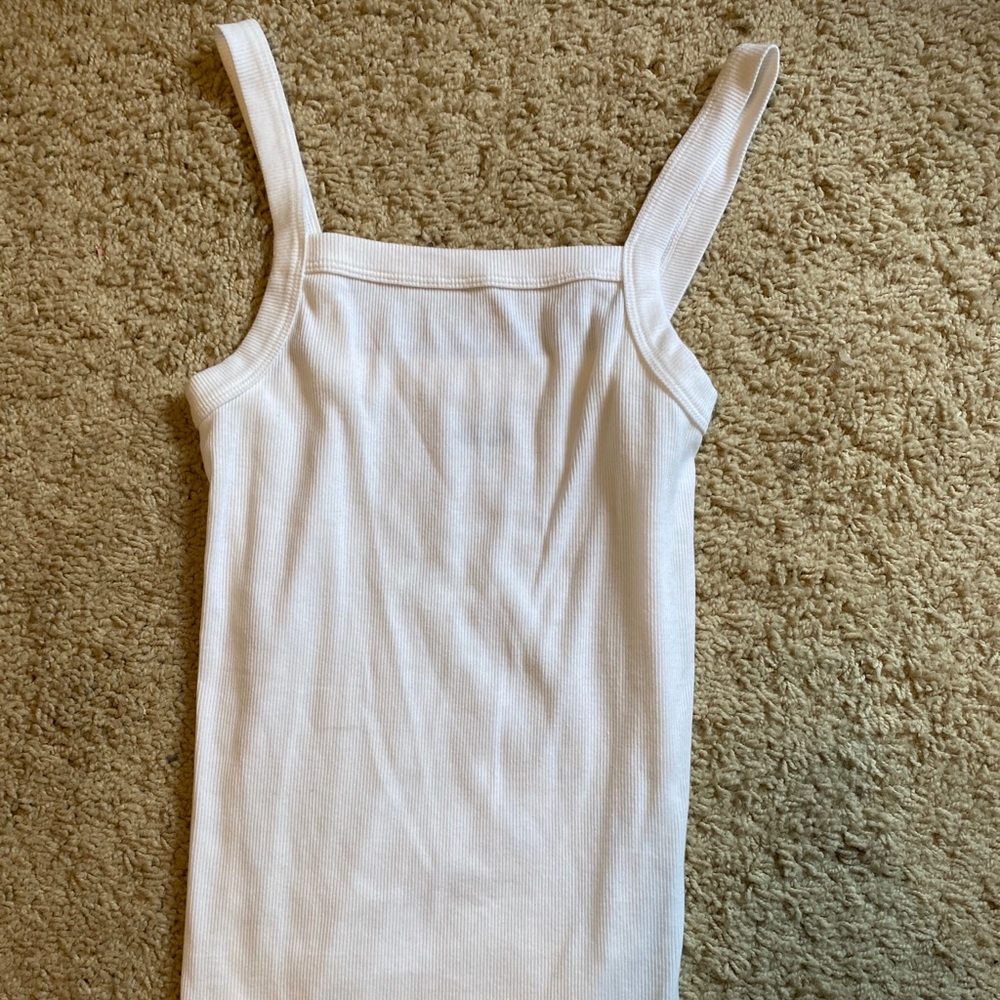 white tank top